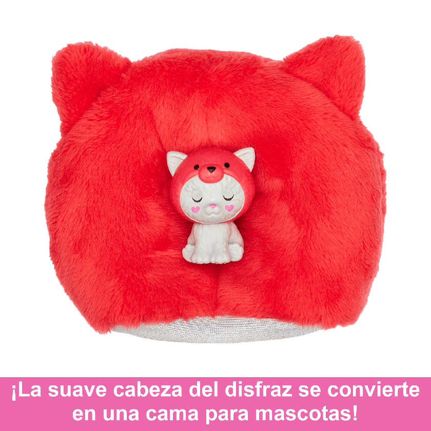 Barbie Cutie Reveal Muñeca Gatito disfrazado de Panda Rojo Best Price