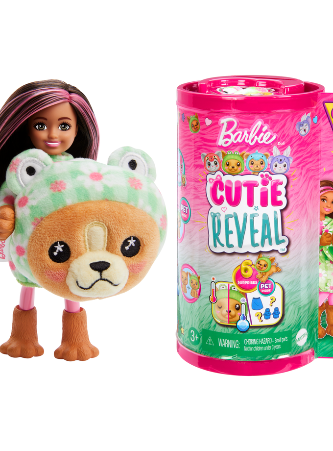 Barbie-Cutie Reveal-Poupée Chelsea en Costume, Chiot Grenouille Best Buy