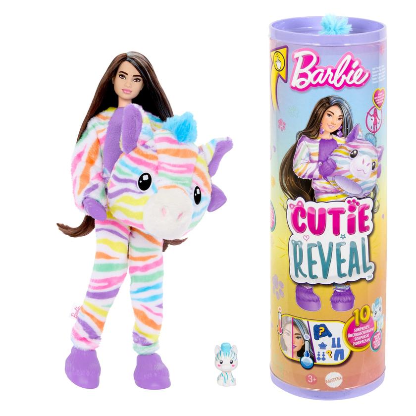 Barbie Cutie Reveal Zebra Doll & Accessories, Color Dream Series With 10 Surprises Best Buy