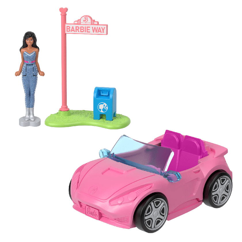 Barbie-Décapotable Mini-Barbieland-Coffret Véhicule et Poupée Free shipping