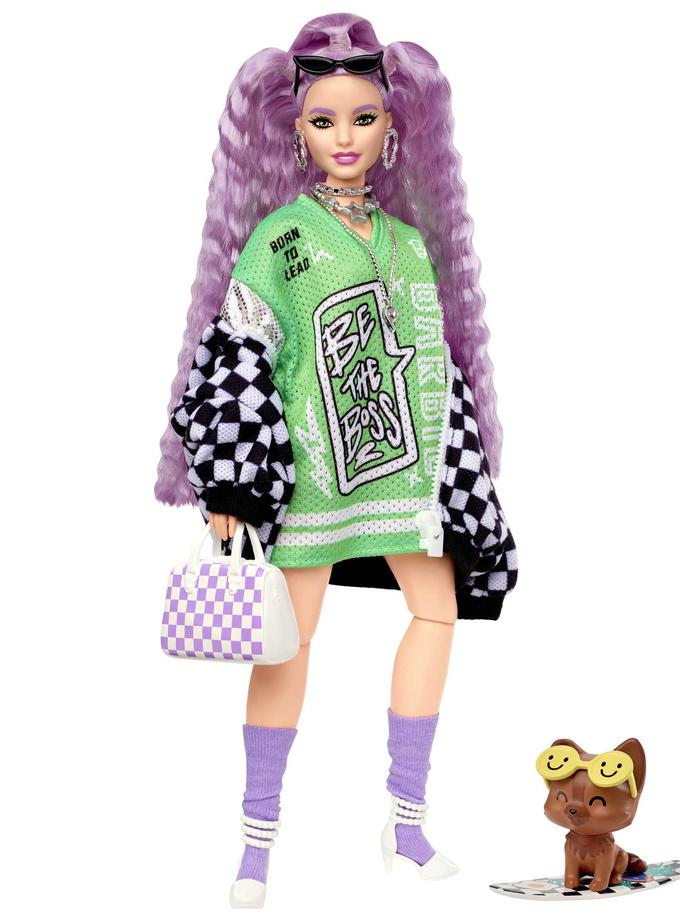 Barbie Doll And Accessories, Barbie Extra Doll With Lavender Hair Best Price