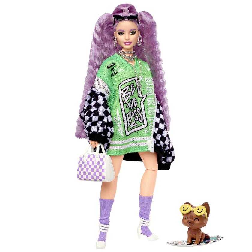 Barbie Doll And Accessories, Barbie Extra Doll With Lavender Hair Best Price