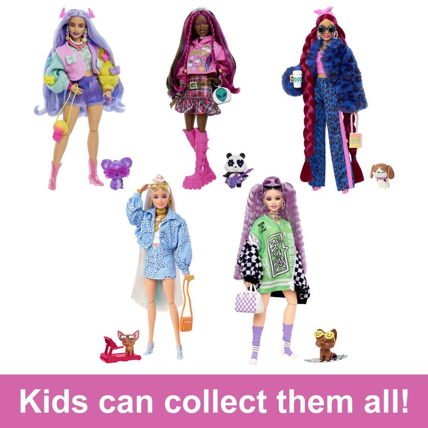 Barbie Doll And Accessories, Barbie Extra Doll With Lavender Hair Best Price