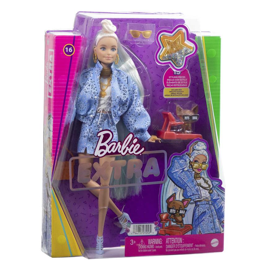 Barbie Doll And Accessories, Barbie Extra Doll With Pet Chihuahua Free shipping