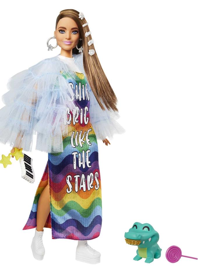 Barbie Doll And Accessories, Barbie Extra Doll With Pet Crocodile New Arrival