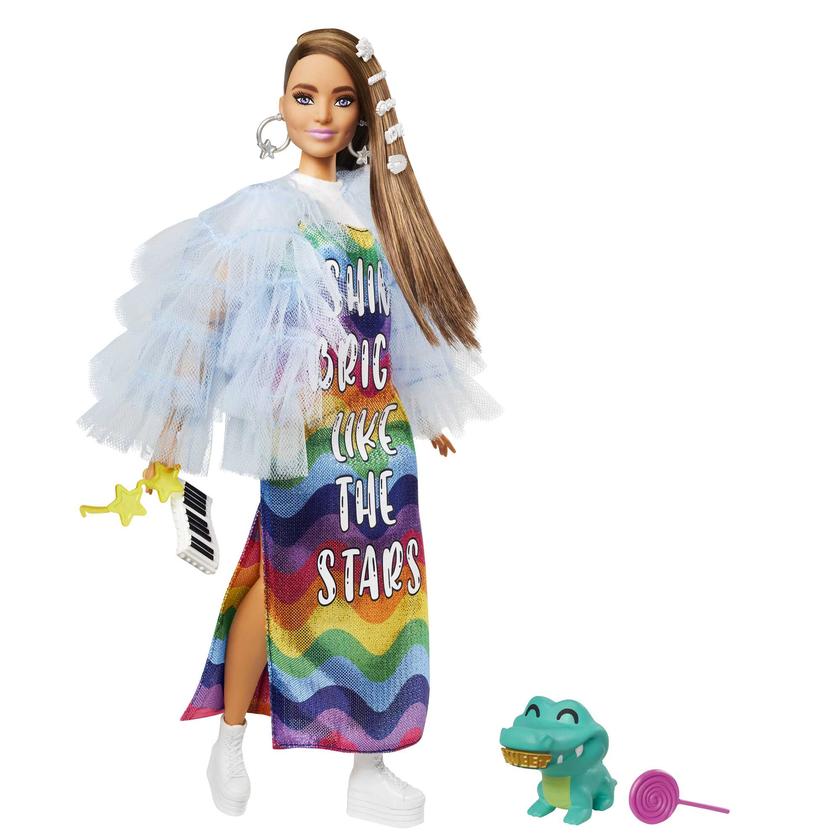 Barbie Doll And Accessories, Barbie Extra Doll With Pet Crocodile New Arrival