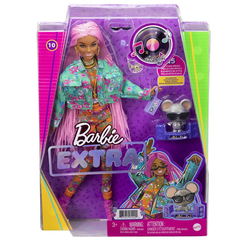 Barbie Doll And Accessories, Barbie Extra Doll With Pet Mouse Same Day Delivery