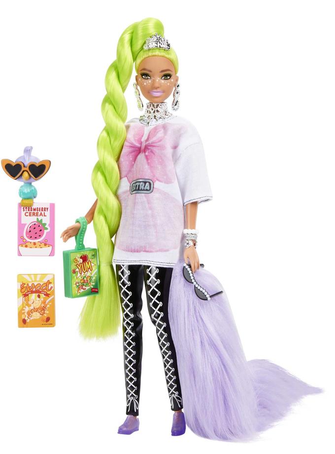 Barbie Doll And Accessories, Barbie Extra Doll With Pet Parrot Free shipping