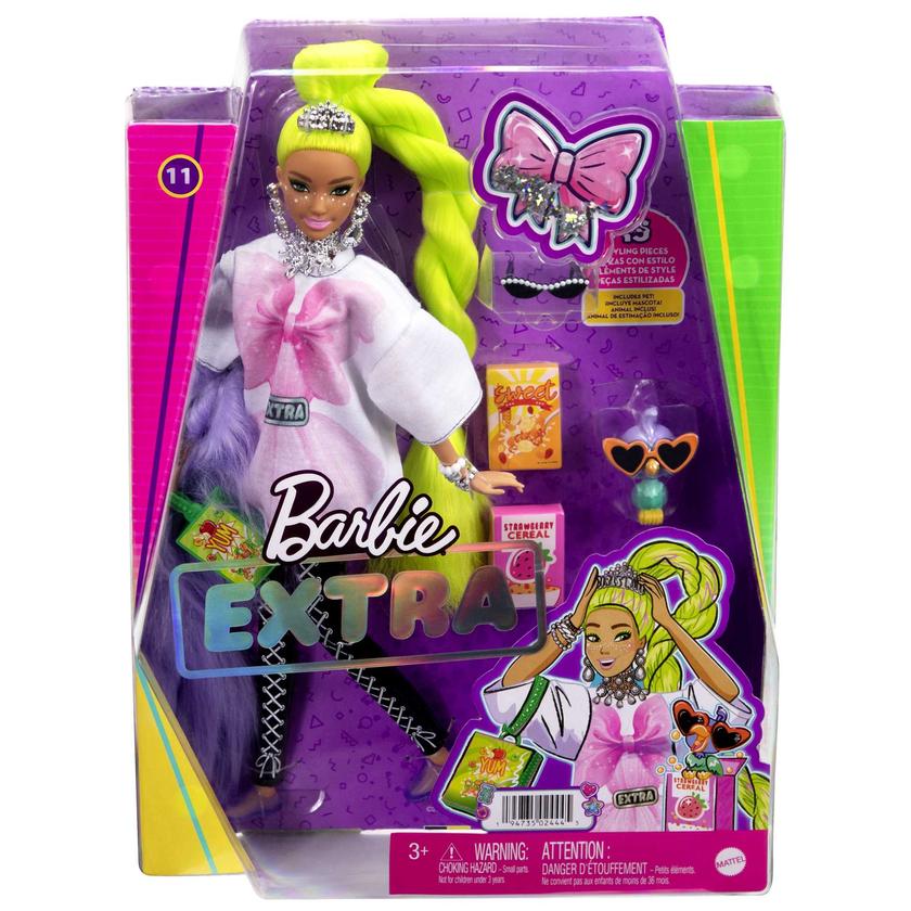 Barbie Doll And Accessories, Barbie Extra Doll With Pet Parrot Free shipping