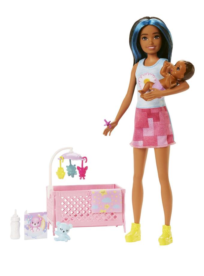 Barbie Doll And Accessories, Skipper Babysitter Crib Playset Best Price