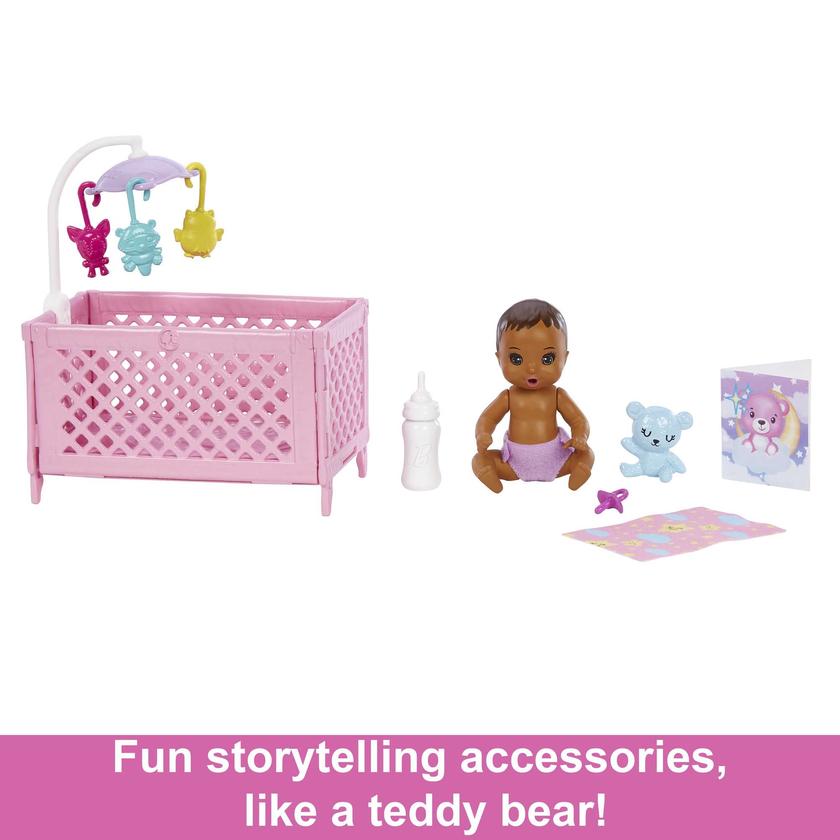 Barbie Doll And Accessories, Skipper Babysitter Crib Playset Best Price