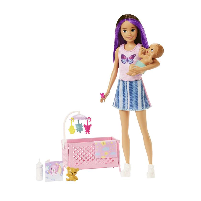 Barbie Doll And Accessories, Skipper Babysitter Crib Playset Free shipping