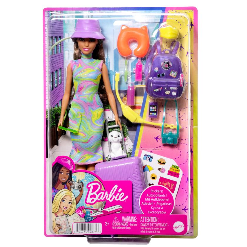 Barbie Doll And Accessories, Travel Set With Teresa Doll And Puppy Best Seller