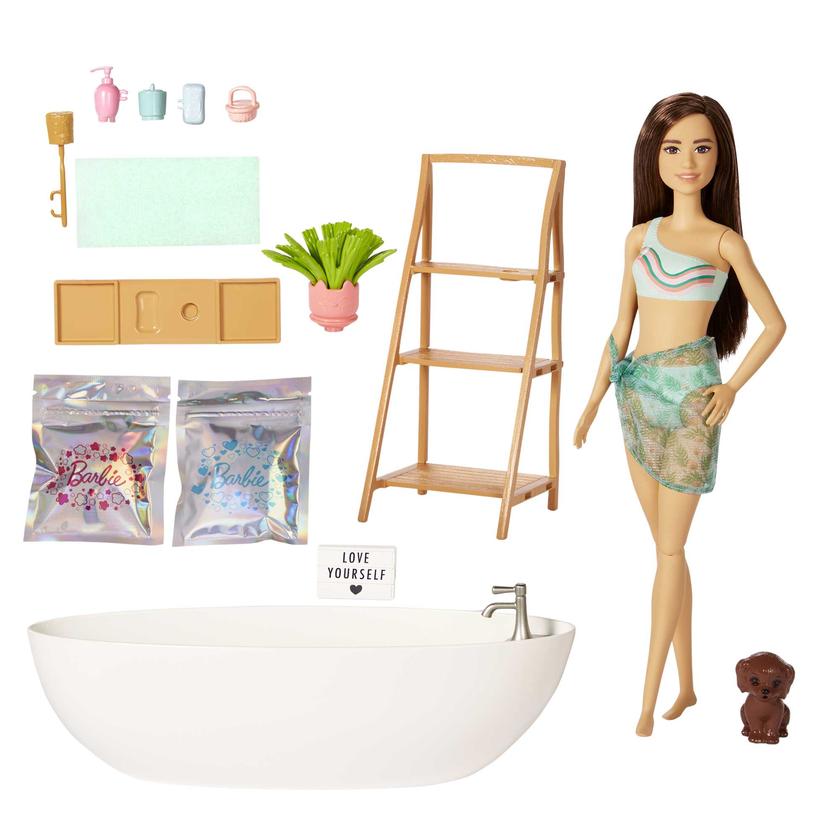 Barbie Doll And Bathtub Playset, Confetti Soap And Accessories For Sale