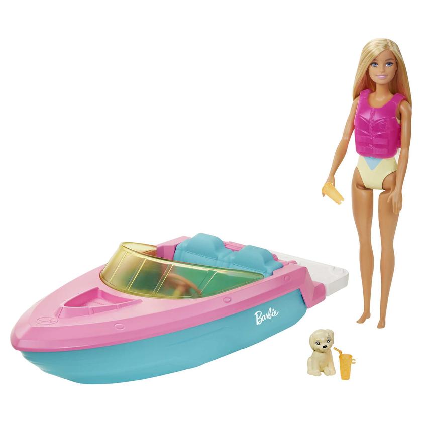 Barbie Doll and Boat Playset, Floats in Water For Sale