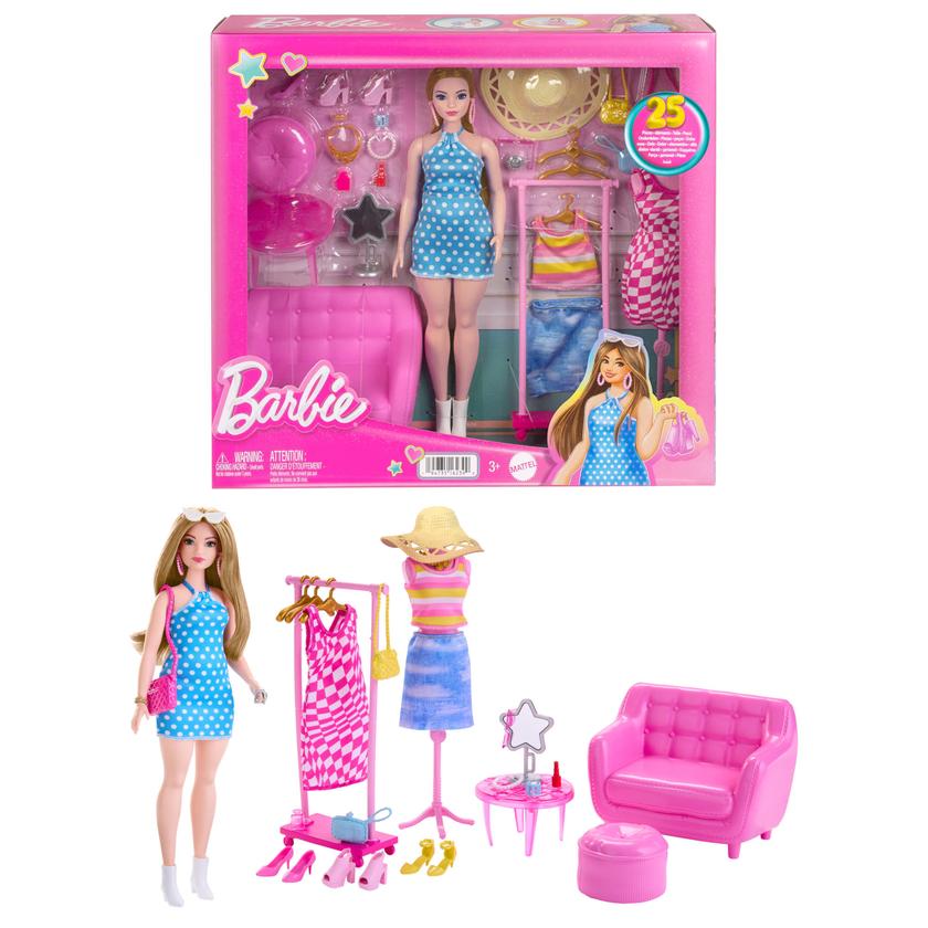 Barbie Doll And Fashion Set, Barbie Clothes With Closet Accessories Best Buy