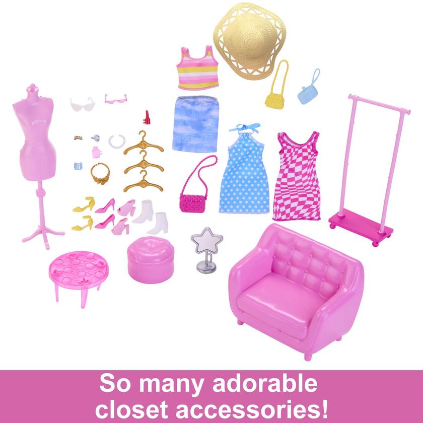 Barbie Doll And Fashion Set, Barbie Clothes With Closet Accessories Best Buy