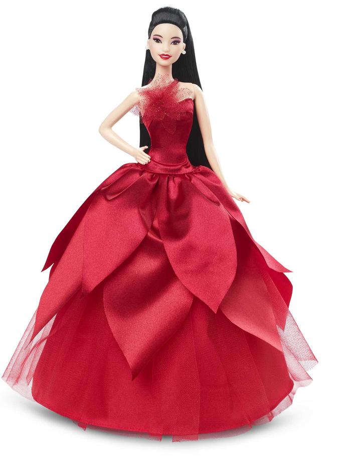 Barbie Doll | Barbie Signature 2022 Holiday Doll | Black Hair High Quality