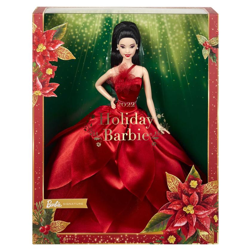 Barbie Doll | Barbie Signature 2022 Holiday Doll | Black Hair High Quality