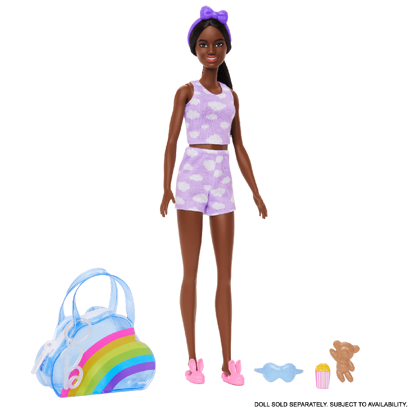 Barbie Doll Clothing, Deluxe Keychain Bag With Slumber Party Themed Accessories (1 Outfit) Best Price