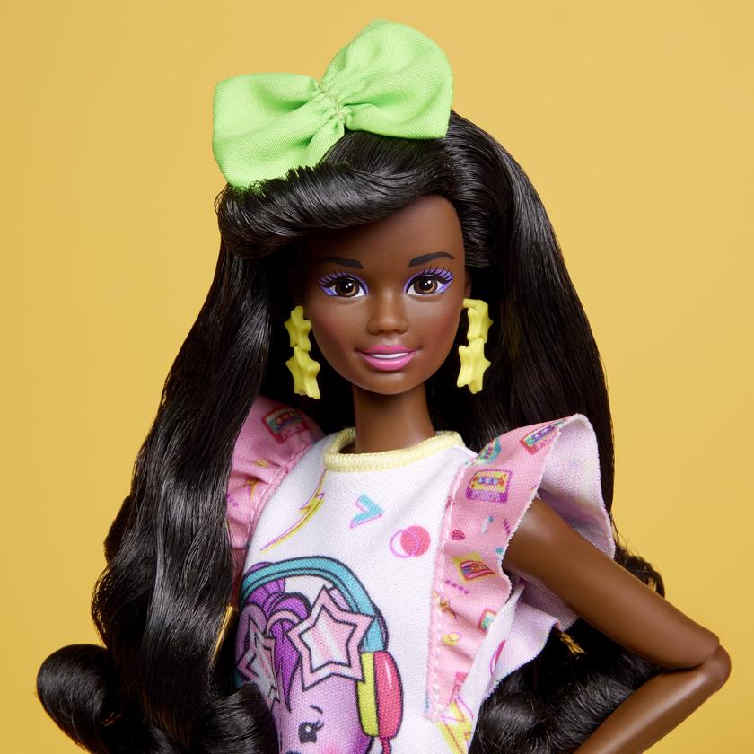 Barbie Doll, Curly Black Hair, 80s Slumber Party, Barbie Rewind Free shipping