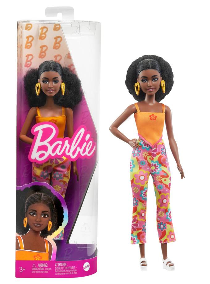 Barbie Doll, Curly Black Hair And Petite Body, Barbie Fashionistas Same Day Delivery