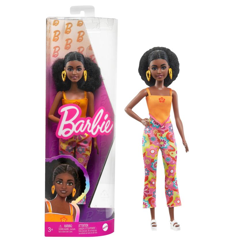 Barbie Doll, Curly Black Hair And Petite Body, Barbie Fashionistas Same Day Delivery