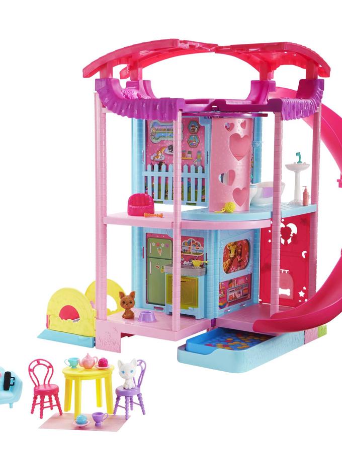 Barbie Doll House, Chelsea Playhouse With 2 Pets And 15+ Accessories On Sale