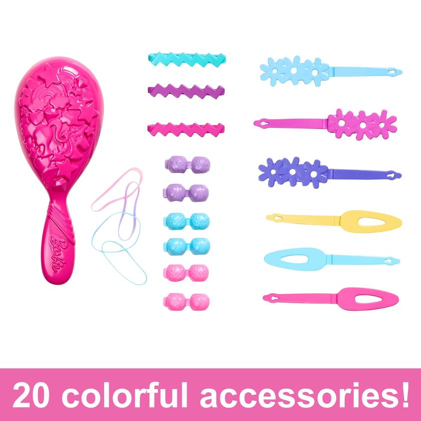 Barbie Doll Styling Head, Blond Hair With 20 Colorful Accessories New Arrival