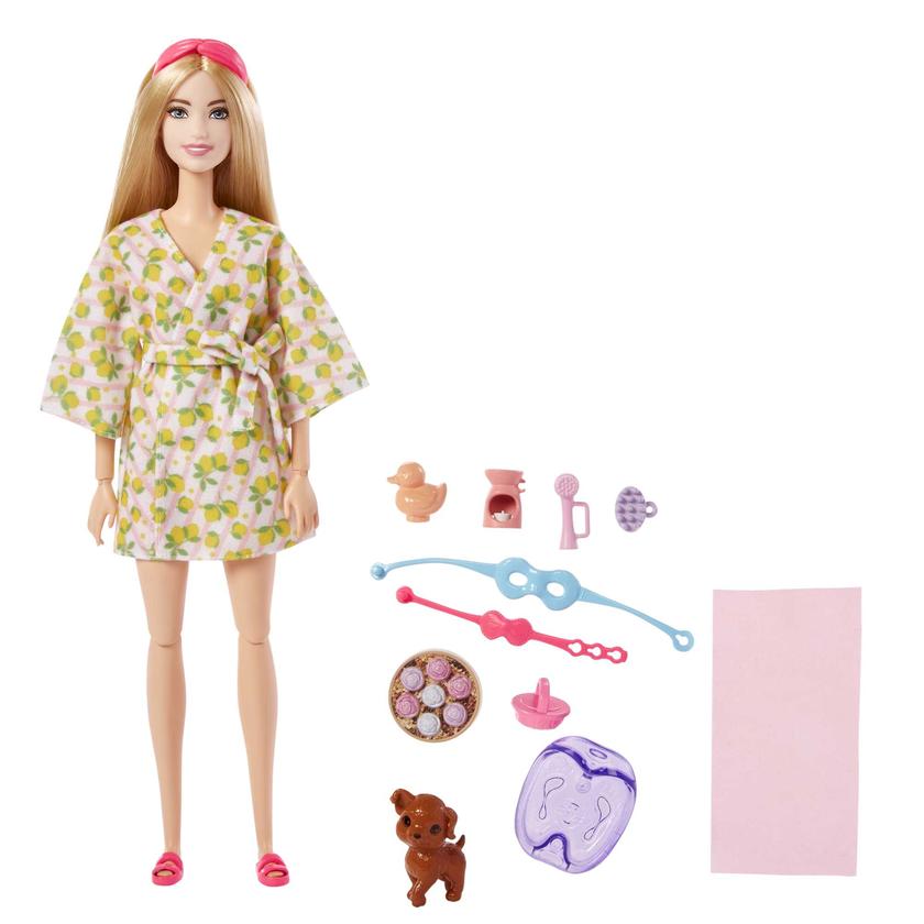 Barbie Doll With Puppy, Kids Toys, Self-Care Spa Day New Arrival