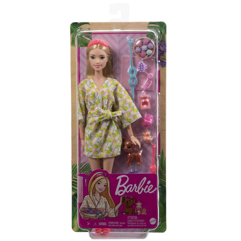 Barbie Doll With Puppy, Kids Toys, Self-Care Spa Day New Arrival