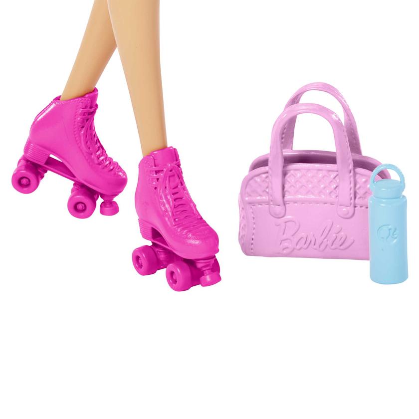 Barbie Doll With Puppy, Workout Outfit, Roller Skates And Tennis Best Price