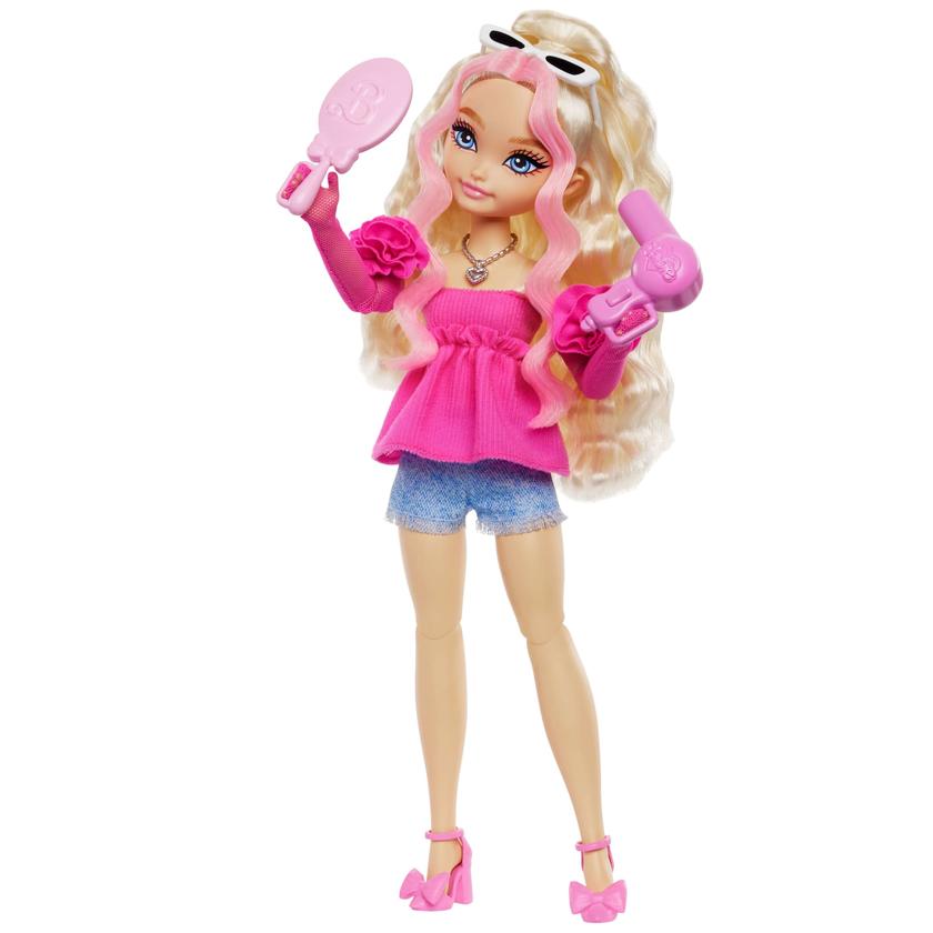 Barbie Dream Besties Barbie “Malibu” Fashion Doll With 8 Makeup & Hair Themed Accessories Best Buy