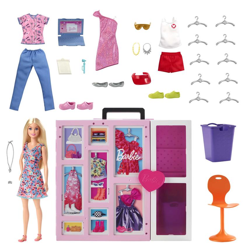 Barbie Dream Closet Doll And Playset Free shipping