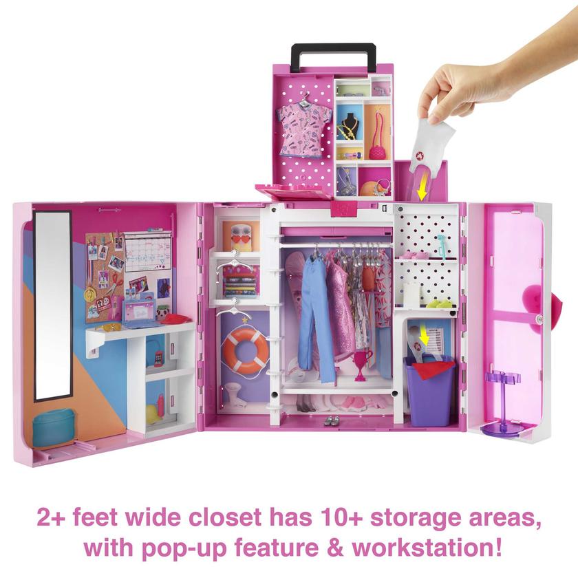 Barbie Dream Closet Doll And Playset Free shipping