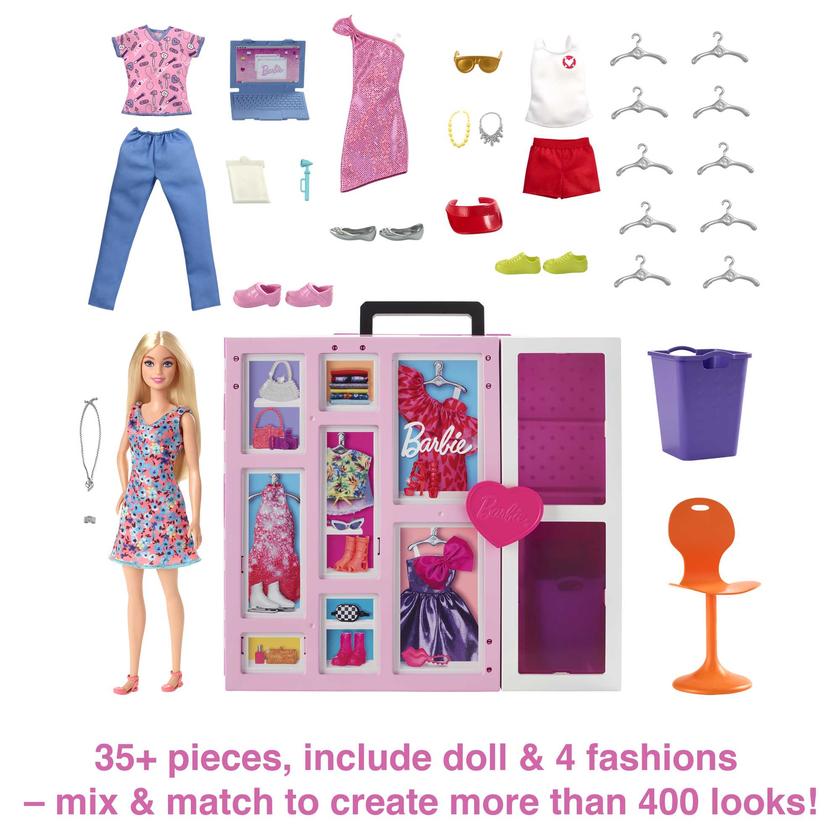 Barbie Dream Closet Doll And Playset Free shipping