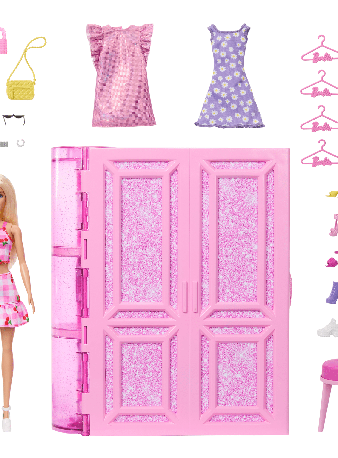 Barbie Dream Closet Toy Playset With Fashion Doll, CloThes, & Accessories, 3-Ft-Wide With 25+ Pieces On Sale