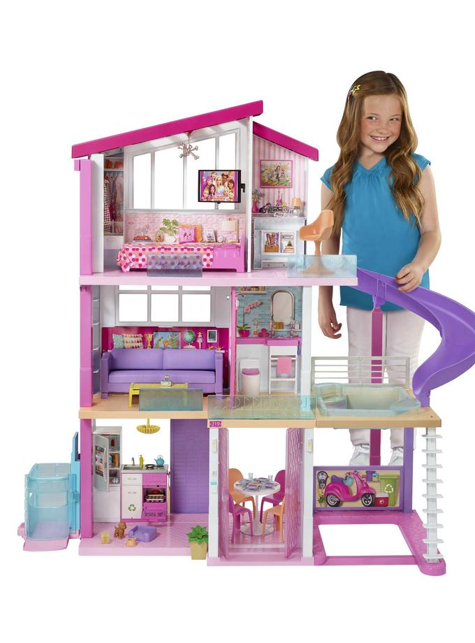 Barbie Dreamhouse Doll House With 70 Accessories And Accessible Elevator Free shipping