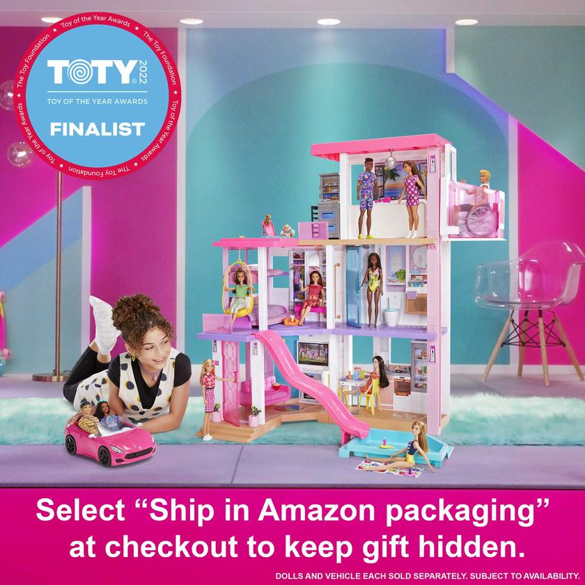 Barbie Dreamhouse Dollhouse With 75+ Accessories & Wheelchair Accessible Elevator, Lights, Sounds, Music Free shipping