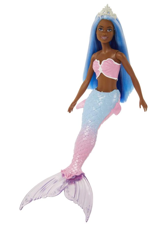 Barbie Dreamtopia Mermaid Doll With Blue Hair, Pink & Blue Ombre Mermaid Tail & Headband Best Seller