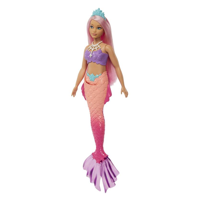 Barbie Dreamtopia Mermaid Doll With Curvy Body, Pink Hair And Pink Ombre Tail Same Day Delivery