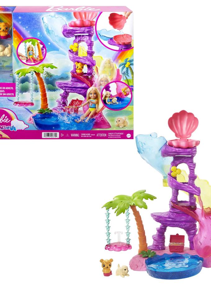 Barbie Dreamtopia Playset With Chelsea Doll, 2 Pets, Pool & Slide On Sale