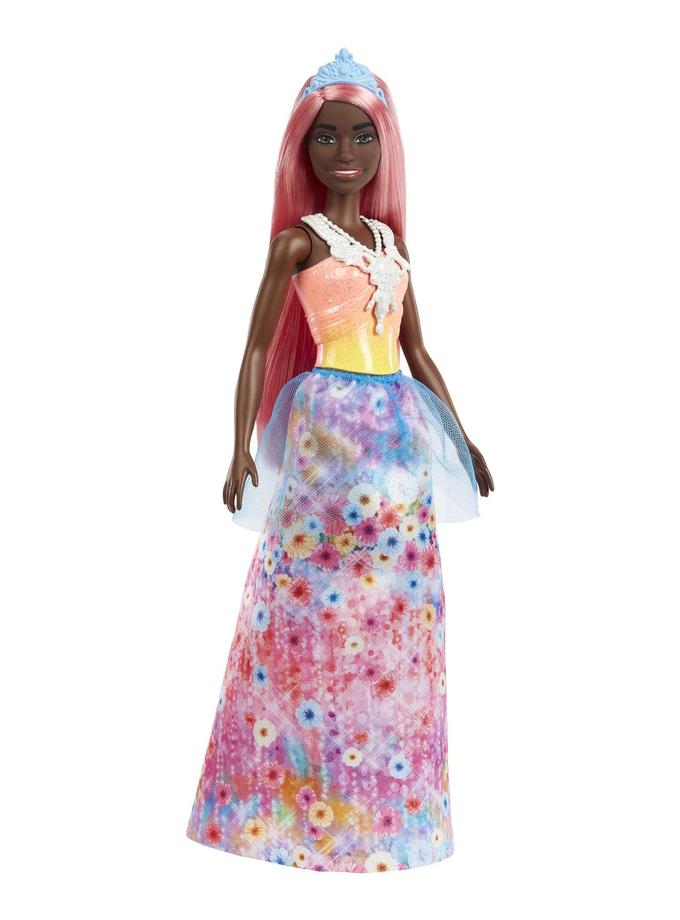 Barbie Dreamtopia Royal Doll With Light-Pink Hair Wearing Removable Skirt, Shoes & Headband Free shipping