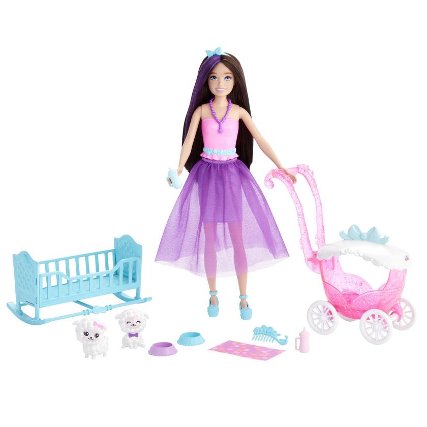 Barbie Dreamtopia Skipper Doll & Nurturing Playset With 2 Lambs, Stroller, Crib And Accessories Same Day Delivery