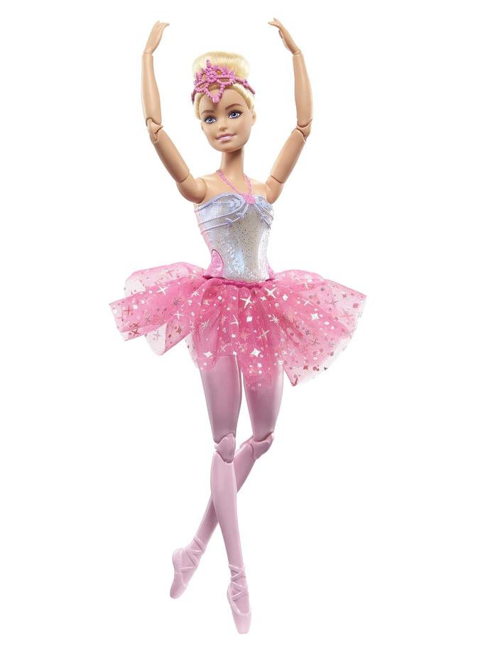 Barbie Dreamtopia Twinkle Lights Ballerina Doll, Blonde With Light-Up Feature Wearing Headband & Tutu On Sale