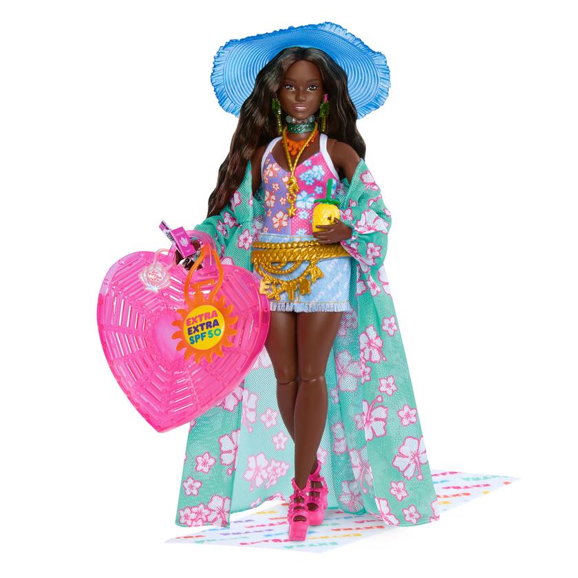 Barbie Extra Cool-Poupée Barbie Voyage en Tenue de Plage Best Seller