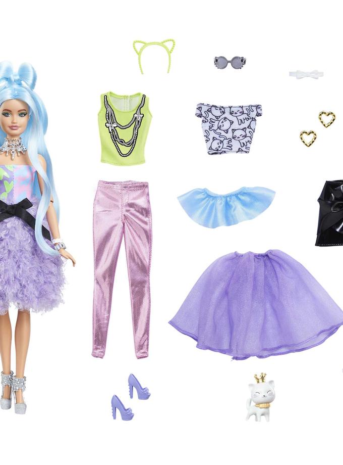 Barbie Extra Doll & Accessories Set With Mix & Match Pieces For 30+ Looks Best Buy