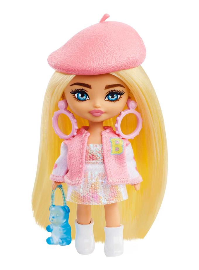 Barbie Extra Mini Minis Doll With Blond Hair, Accessories And Doll Stand, 3.25-Inch Collectible Best Buy