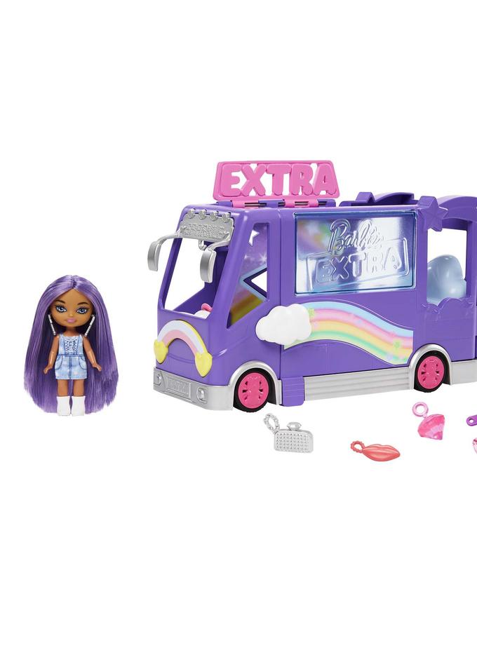 Barbie Extra Mini Minis Tour Bus Playset With Doll, Expandable Vehicle, Clothes And Accessories Best Buy