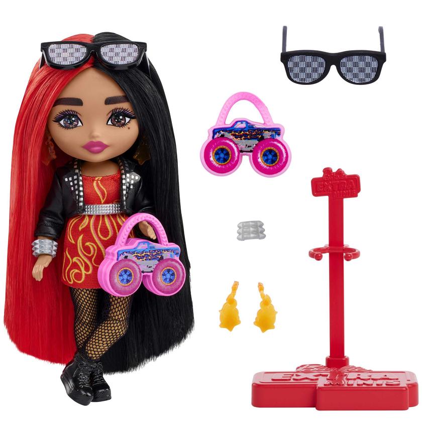 Barbie Extra Minis Muñeca Cabello Rojo y Negro On Sale